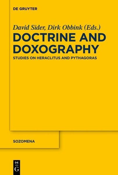 Produktbild: Doctrine and Doxography