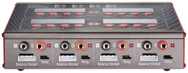 Produktbild: Reely V-Charge 240 Quadro Modellbau-Multifunktionsladeger&auml;t 12 V, 230 V 12 A LiPo, LiIon, LiFePO, LiHV, NiCd, NiMH, Blei 4 Ladeausg&auml;nge