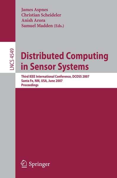 Produktbild: Distributed Computing in Sensor Systems