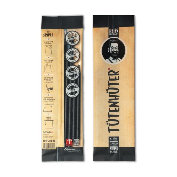 Produktbild: T&uuml;tenh&uuml;ter 6er Set schwarz