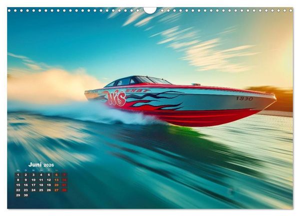 Produktbild: Speedboote (Wandkalender 2026 DIN A3 quer), CALVENDO Monatskalender