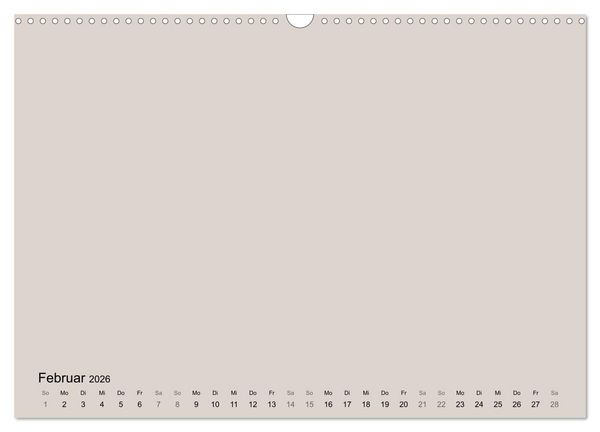 Produktbild: DIY Bastel-Kalender -Erdige Pastell Farben- Zum Selbstgestalten (Wandkalender 2026 DIN A3 quer), CALVENDO Monatskalender
