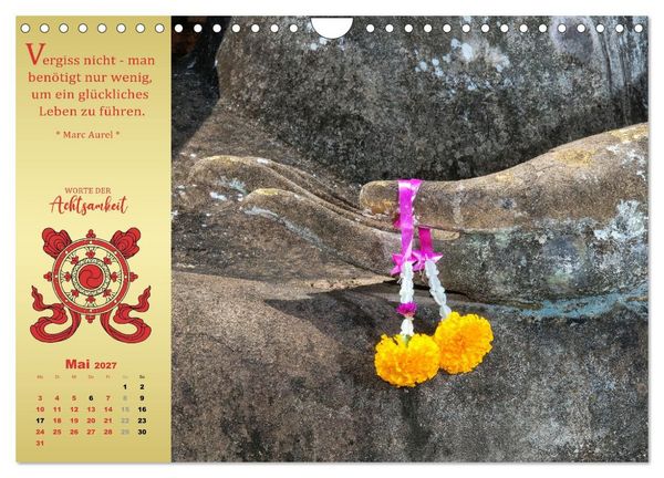Produktbild: Wege der Achtsamkeit - In der Ruhe liegt die Kraft (Wandkalender 2027 DIN A4 quer), CALVENDO Monatskalender