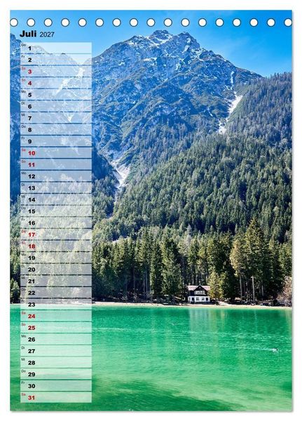 Produktbild: S&uuml;d-Tirol Terminplaner (Tischkalender 2027 DIN A5 hoch), CALVENDO Monatskalender