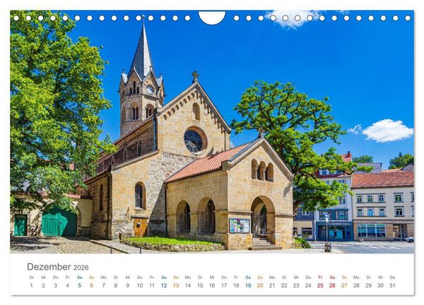 Produktbild: Eisenach - zu F&uuml;&szlig;en der Wartburg (Wandkalender 2026 DIN A4 quer), CALVENDO Monatskalender