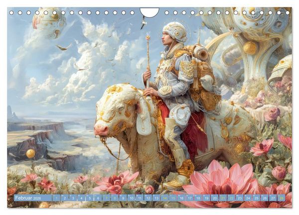 Produktbild: Tierparadies - Tierische Fantasiewelten (Wandkalender 2026 DIN A4 quer), CALVENDO Monatskalender
