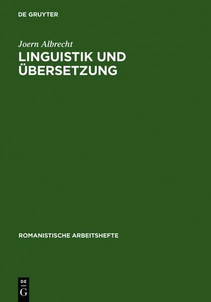 Produktbild: Linguistik und &Uuml;bersetzung