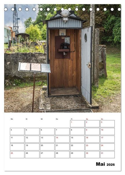 Produktbild: Klein- und Privatbahn Museum Gramzow (Tischkalender 2026 DIN A5 hoch), CALVENDO Monatskalender