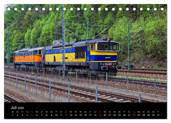 Produktbild: Unterwegs am Bahndamm (Tischkalender 2026 DIN A5 quer), CALVENDO Monatskalender