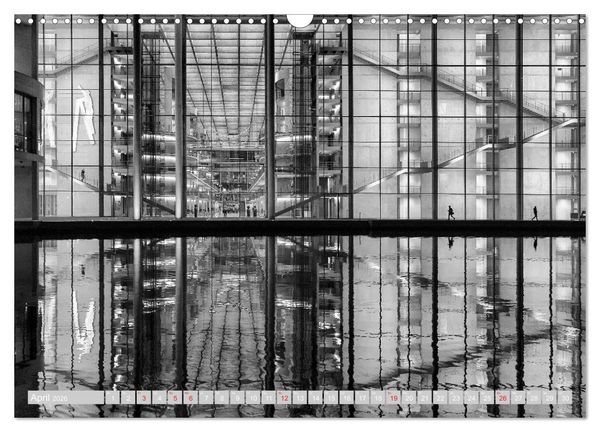 Produktbild: Berliner Ansichten in Schwarz und Wei&szlig; (Wandkalender 2026 DIN A3 quer), CALVENDO Monatskalender