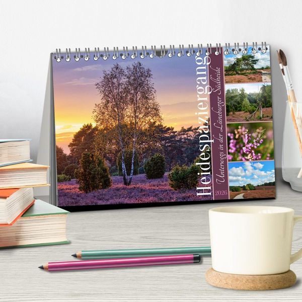 Produktbild: Heidespaziergang (Tischkalender 2026 DIN A5 quer), CALVENDO Monatskalender