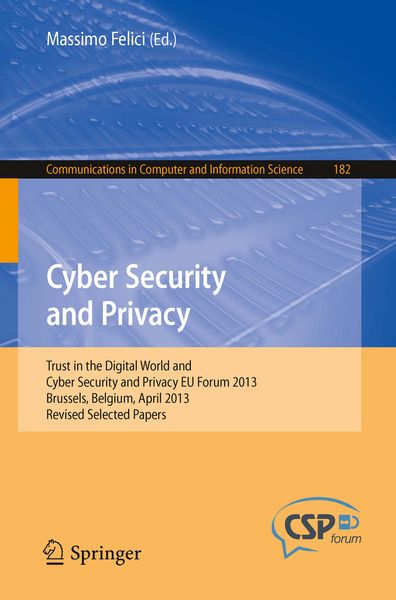 Produktbild: Cyber Security and Privacy