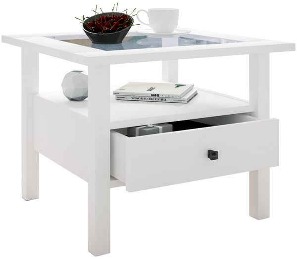 Produktbild: Holz Sofatisch Couchtisch Schublade Lingis M