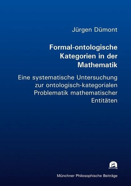 Produktbild: Formal-ontologische Kategorien in der Mathematik