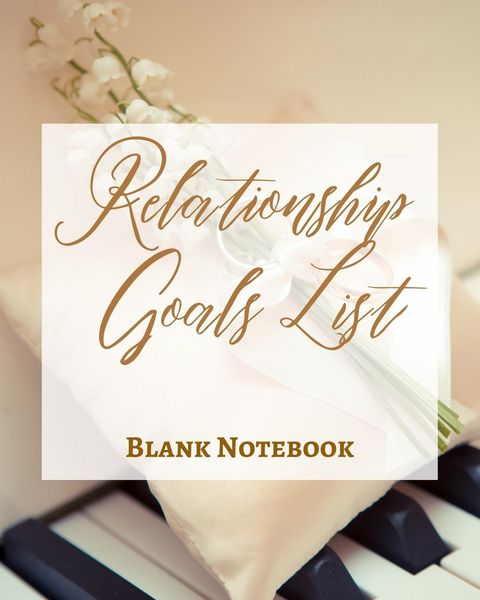 Produktbild: Relationship Goals List - Blank Notebook - Write It Down - Pastel Rose Gold Brown - Abstract Modern Contemporary Unique