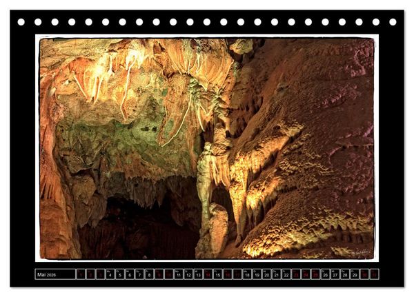 Produktbild: Tropfstein Dechenh&ouml;hle (Tischkalender 2026 DIN A5 quer), CALVENDO Monatskalender