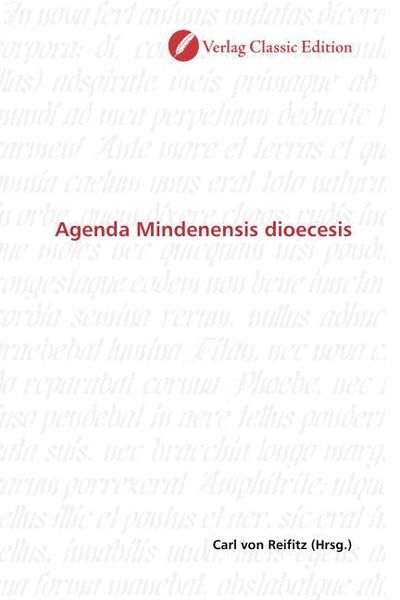 Produktbild: Agenda Mindenensis dioecesis