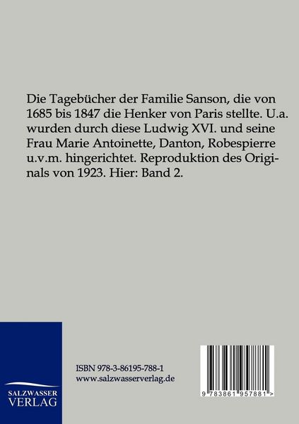 Produktbild: Tageb&uuml;cher der Henker von Paris