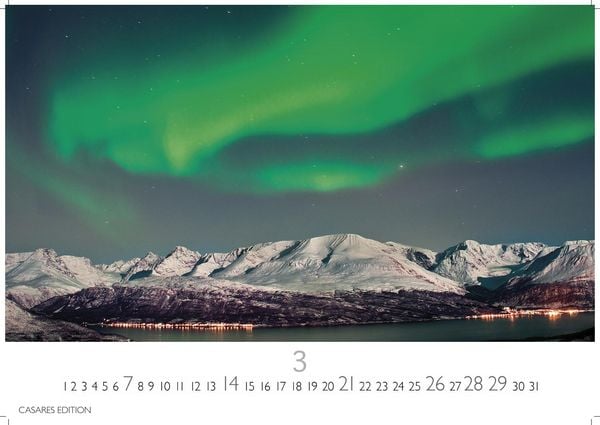 Produktbild: Polarlicht Kalender 2027 &ndash; Wandkalender | Fotokalender Naturkalender 35x50cm Grosses Format - Erleben Sie die Magie der Aurora Borealis &ndash; f&uuml;r Naturenthusiasten