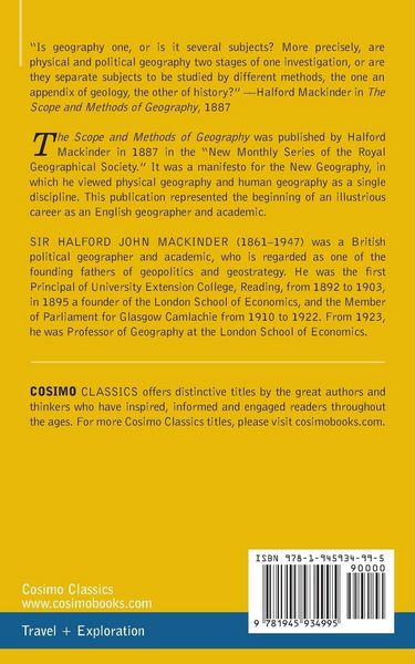 Produktbild: The Scope and Methods of Geography