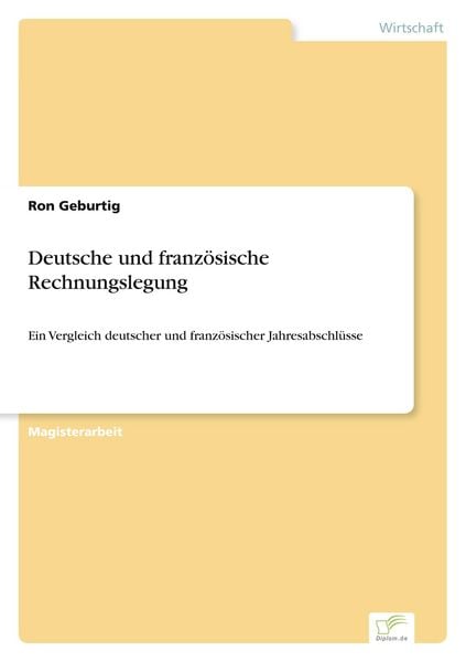 Produktbild: Deutsche und franz&ouml;sische Rechnungslegung