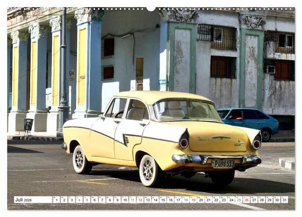 Produktbild: Ford Taunus P2 - 17M - Ein Klassiker aus K&ouml;ln in Kuba (hochwertiger Premium Wandkalender 2026 DIN A2 quer), Kunstdruck in Hochglanz