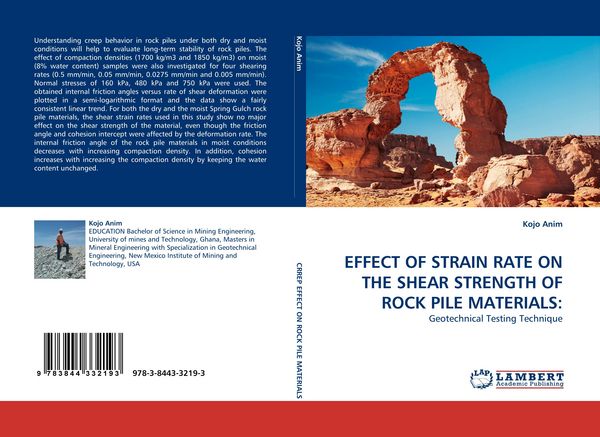 Produktbild: Effect Of Strain Rate On The Shear Strength Of Rock Pile Materials: