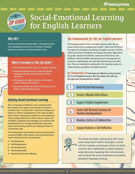 Produktbild: TESOL Zip Guide: Social-Emotional Learning for English Learners (Pack of 25)
