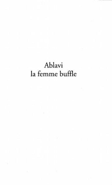 Produktbild: Ablavi la femme buffle