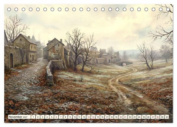 Produktbild: Welten der Literatur - Zw&ouml;lf Zust&auml;nde des Imagin&auml;ren (Tischkalender 2027 DIN A5 quer), CALVENDO Monatskalender