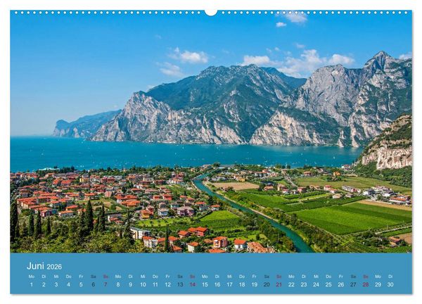 Produktbild: Gardasee - lago di Garda by Sascha Ferrari (Wandkalender 2026 DIN A2 quer), CALVENDO Monatskalender