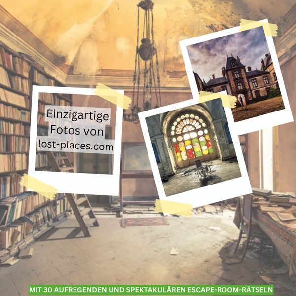 Produktbild: Lost Places R&auml;tselbuch &ndash; Die vergessene Reise. L&uuml;fte die Geheimnisse echter verlassenen Orte!