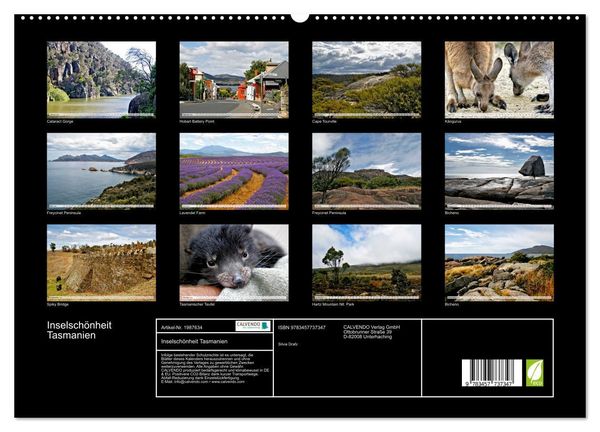 Produktbild: Inselsch&ouml;nheit Tasmanien (hochwertiger Premium Wandkalender 2026 DIN A2 quer), Kunstdruck in Hochglanz