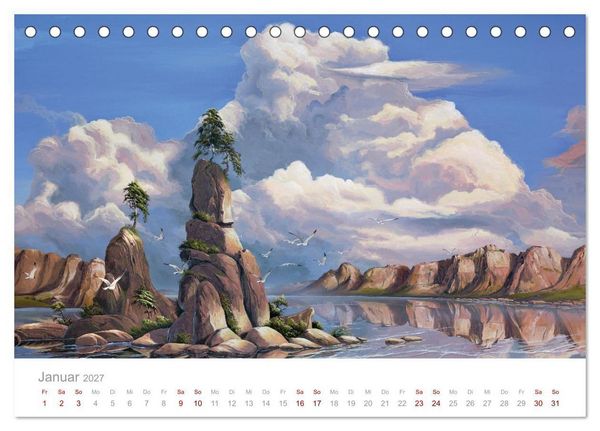 Produktbild: Paradise, Ausblicke und Tr&auml;umereien (Tischkalender 2027 DIN A5 quer), CALVENDO Monatskalender