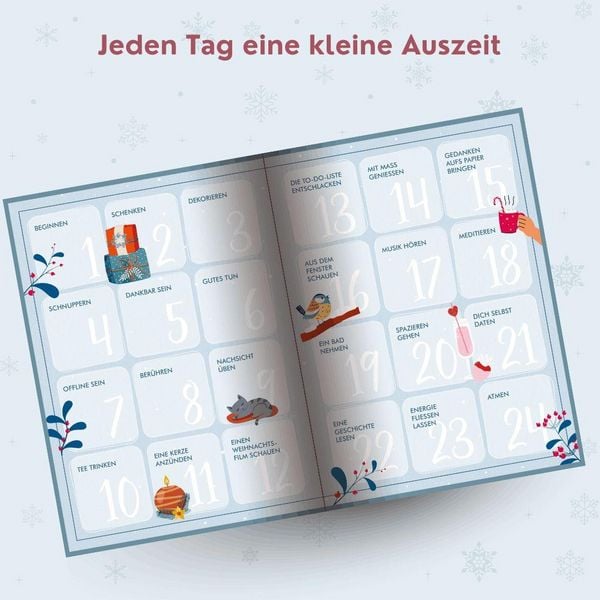Produktbild: WeihnAchtsamkeit. 24 T&uuml;rchen zu mehr Entspannung.