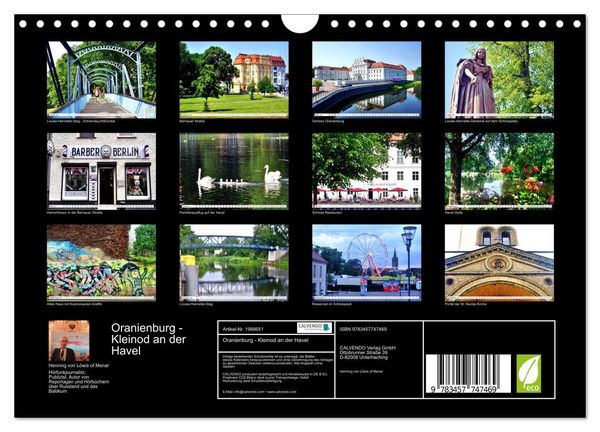 Produktbild: Oranienburg - Kleinod an der Havel (Wandkalender 2026 DIN A4 quer), CALVENDO Monatskalender
