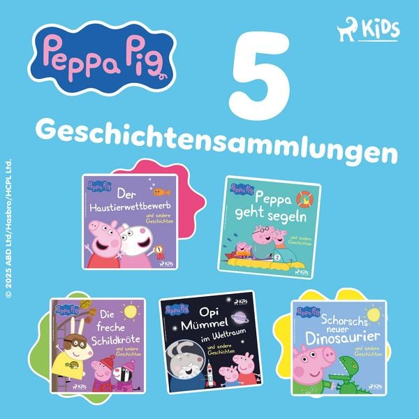 Peppa Wutz - Fünf Geschichtensammlungen - Neville Astley , Mark Baker, Audio, 9788727275192