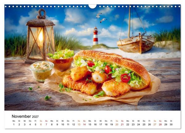 Produktbild: Fisch. Frisch. Famos. (Wandkalender 2027 DIN A3 quer), CALVENDO Monatskalender