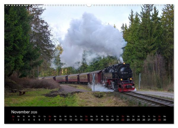 Produktbild: Unter Dampf in Sachsen Anhalt 2.0 (Wandkalender 2026 DIN A2 quer), CALVENDO Monatskalender