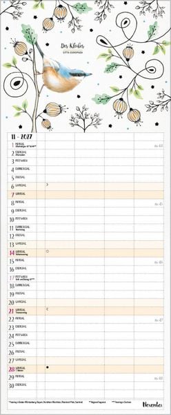 Produktbild: Familienplaner Pretty Birds 2027