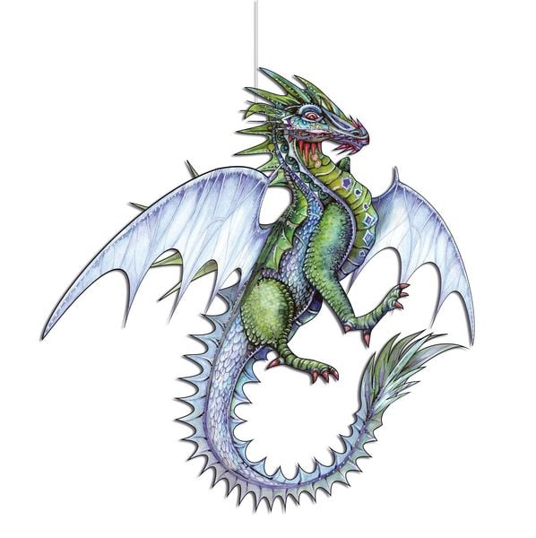 Produktbild: Drachen basteln Papier zum Aufh&auml;ngen Bastelbogen Ausschneidebogen