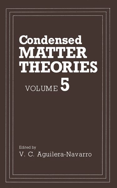Produktbild: Condensed Matter Theories