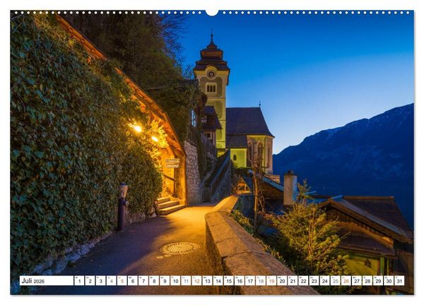 Produktbild: Hallstatt - Impressionen im Fr&uuml;hling (Wandkalender 2026 DIN A2 quer), CALVENDO Monatskalender