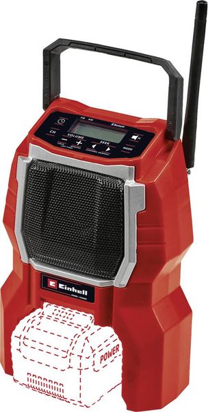 Einhell TC-RA 18 Li BT - Solo Baustellenradio FM Bluetooth® Rot