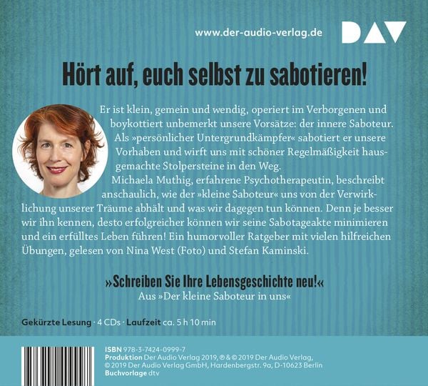 Produktbild: Der kleine Saboteur in uns &ndash; Unbewusste Widerst&auml;nde erkennen und aufl&ouml;sen