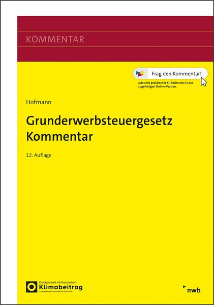 Produktbild: Grunderwerbsteuergesetz Kommentar