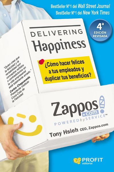 Produktbild: Delivering happiness : &iquest;c&oacute;mo hacer felices a tus empleados y duplicar tus beneficios?
