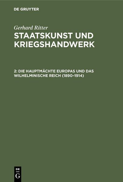 Produktbild: Die Hauptm&auml;chte Europas und das wilhelminische Reich (1890-1914)