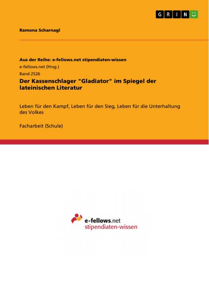 Produktbild: Der Kassenschlager 'Gladiator' im Spiegel der lateinischen Literatur