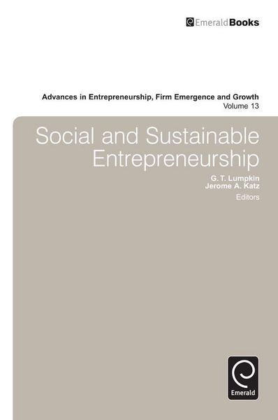 Produktbild: Social and Sustainable Entrepreneurship